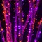 Halloween String Lights, 66FT 200 LED Connectable Black Wire 8 Modes String Lights, Waterproof Christmas Decorations for Indoor Outdoor Patio Party Holiday, Purple & Orange & Organizer Storage Tote Bag